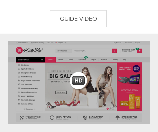 KuteShop - Fashion, Electronics & Marketplace Elementor WooCommerce Theme (RTL Supported) - 12